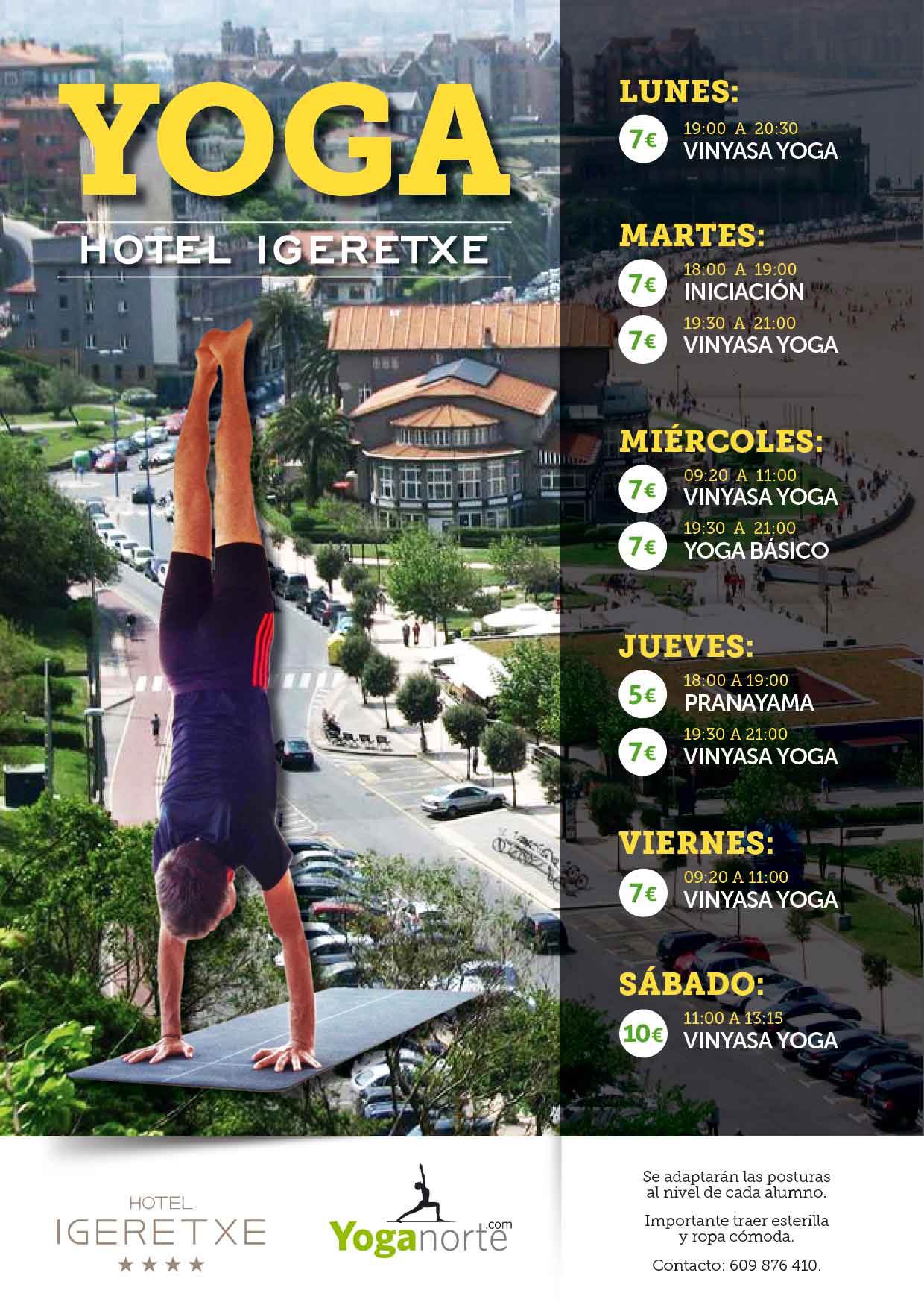 Hotel Igeretxe; Clases de Yoga