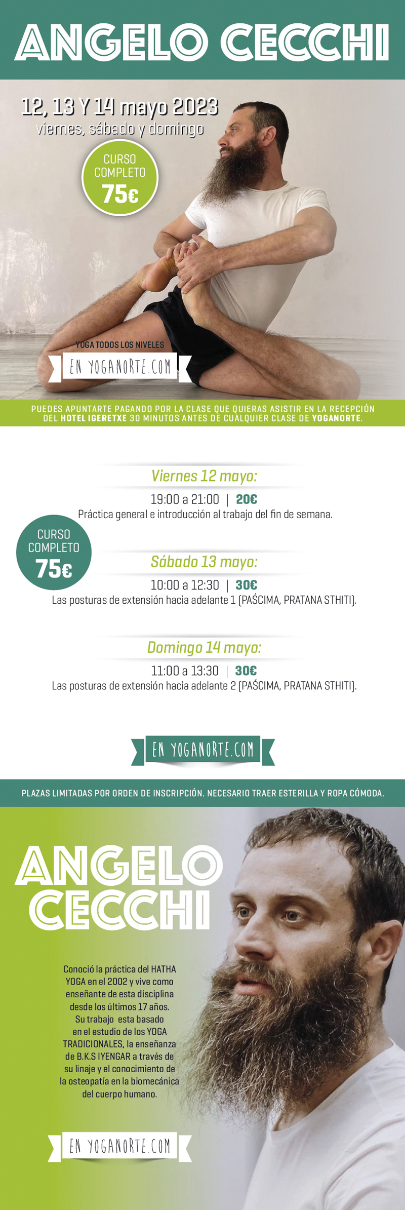 ANGELO CECCHI Viernes 12 Sbado 13 y Domingo 14 Mayo 2023