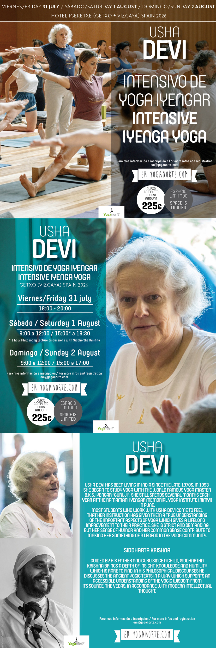 Intensivo Usha Devi Getxo 2026 / Usha Devi Workshop in Getxo 2026 31/07/2026